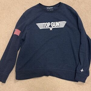 Lucky Brand Men's Dark Blue Top Gun Crewneck Sweater